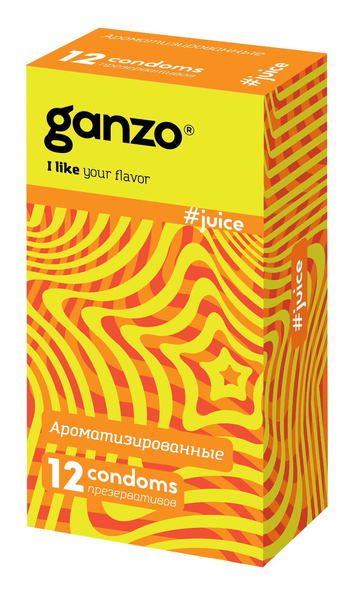 Презервативы ароматизированные Ganzo Juice, 12 шт