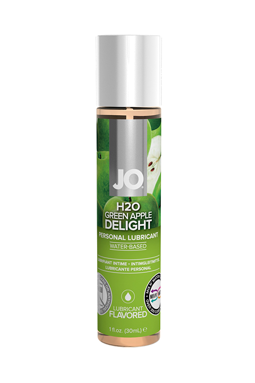 Вкусовой гель "Зеленое яблоко " / JO Flavored  Green Apple H2O 1oz - 30 мл.