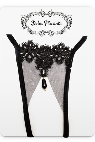 Dolce Piccante Agat Открытые трусики, черные