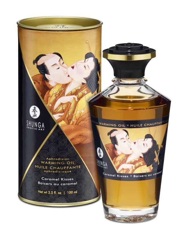 Масло массажное съедобное Shunga Карамельный поцелуй, 100 мл