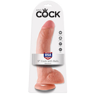 Pipedream King Cock With Balls 23 см, телесный
