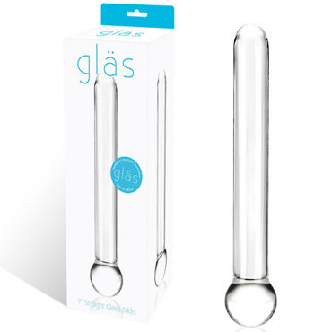 Glas Straight Glass Dildo, прозрачный