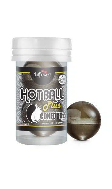 Анальный гель HOT BALL CONFORTO на масляной основе в виде 2 шариков