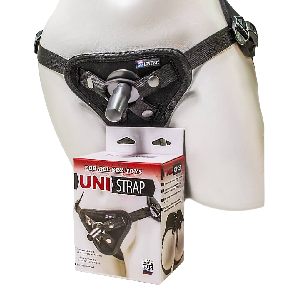 Трусики для страпона Lovetoy Harness Uni Strap, черные