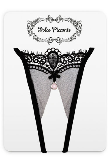 Dolce Piccante Bello Fiore Открытые трусики, черные