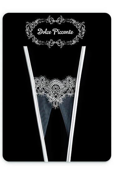 Dolce Piccante Delicati Pizzi Открытые трусики, белые