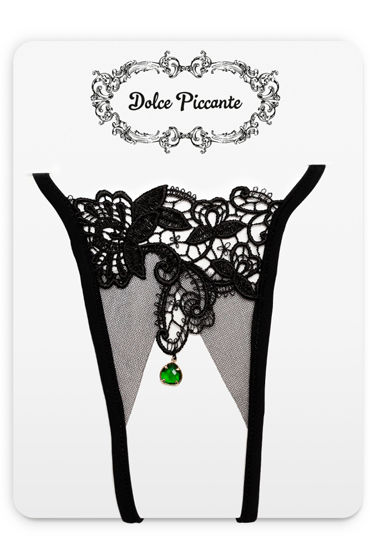 Dolce Piccante Desiderio Открытые трусики, черные