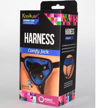Kanikule Strap-on Harness Comfy Jock, черно-синие