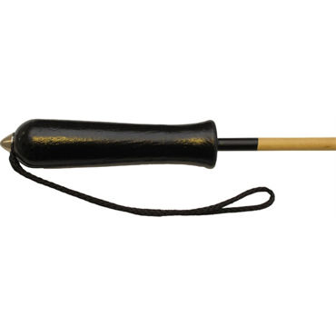 Mister B Manila Unskinned Wooden Grip Cane, черно-бежевая