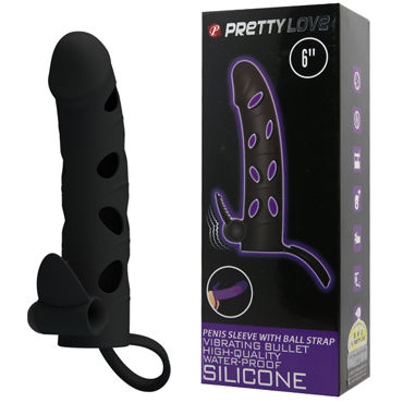 Baile Pretty Love Penis Sleeve 6", черная