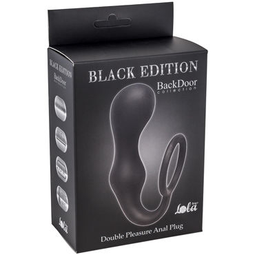 Lola Toys Back Door Double Pleasure Anal Plug, черный