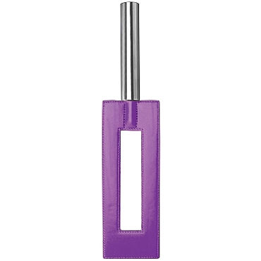 Ouch! Leather Gap Paddle, фиолетовая