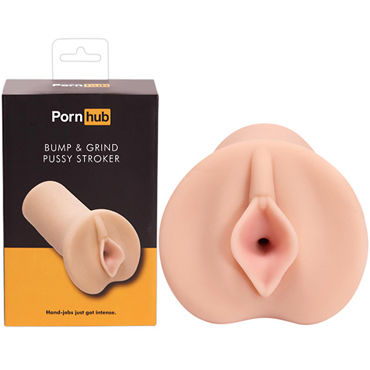 Pornhub Bump and Grind Pussy Stroker, телесный