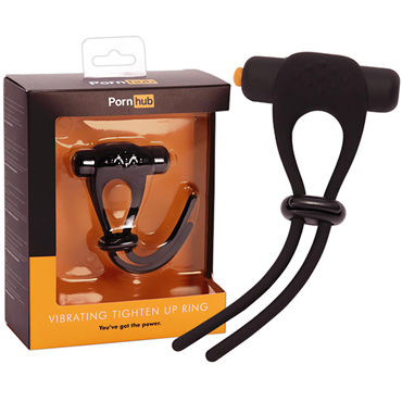 Pornhub Vibrating Tighten Up Ring, черное