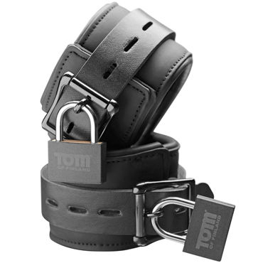 Tom of Finland Neoprene Wrist Cuffs, черные