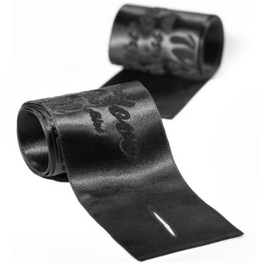 Bijoux Indiscrets Silky Sensual Handcuffs, черные