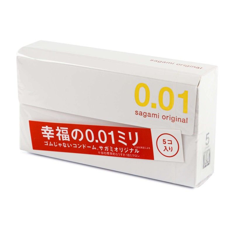 Презервативы SAGAMI Original 0,01, полиуретан, 5 шт