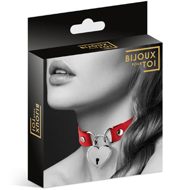 Bijoux Pour Toi Collier Pendentif Coeur, красный