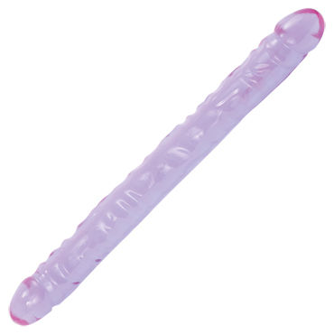 Doc Johnson Crystal Jellies 18" Double Dong, фиолетовый