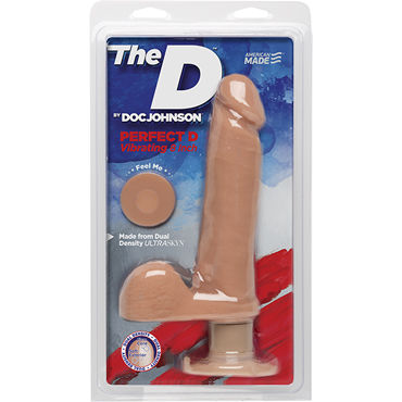 Doc Johnson The D Perfect D Vibrating 8, телесный