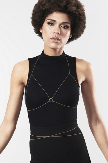Bijoux Magnifique Bra Chain, золотое