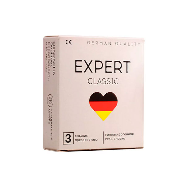 Презервативы EXPERT CLASSIC №3, классические, 3 шт