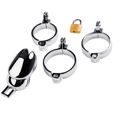 ToyFa Metal Мужской пояс верности, серебристый