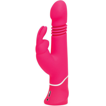 Happy Rabbit Thrusting Vibrator, розовый
