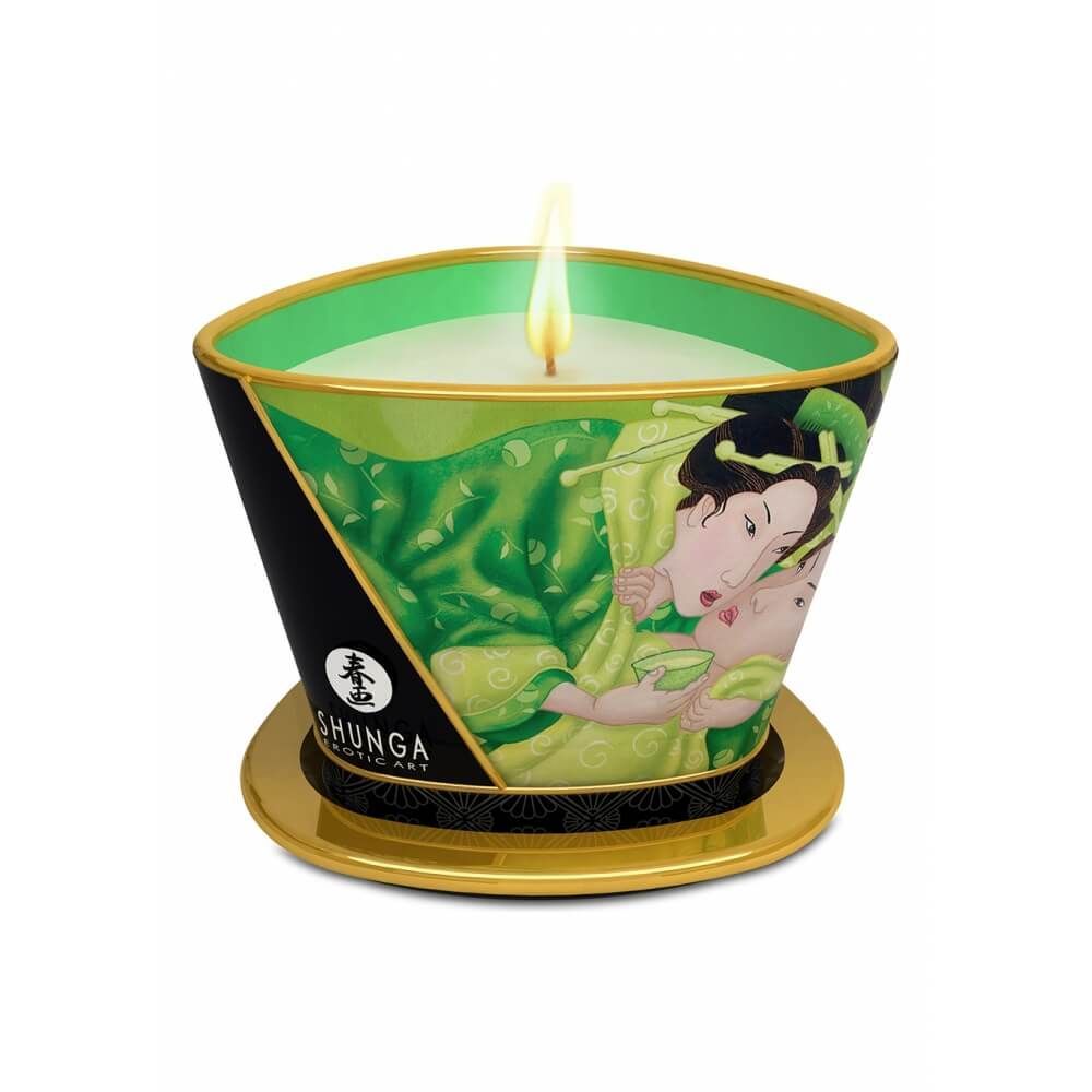 Массажная свеча зеленый чай Shunga Exotic Green Tea, 170 мл