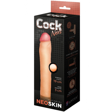 Биоклон Cock Next Насадка-удлинитель 19 см, телесная