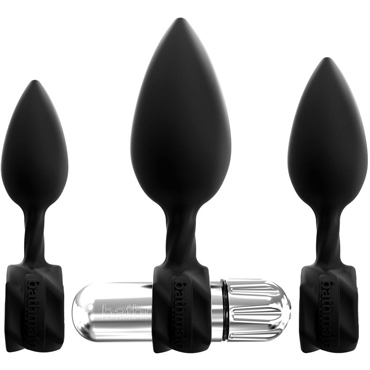 Bathmate Anal Training Plugs Vibe, черный