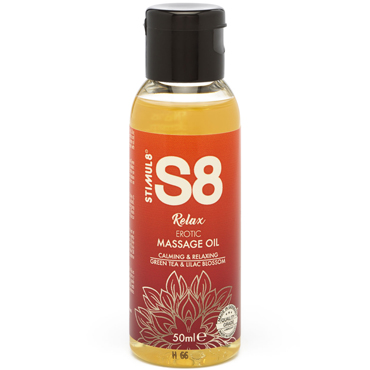 Stimul8 Massage Oil Relax Green Tea & Lilac Blossom, 50 мл