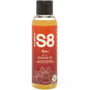Stimul8 Massage Oil Relax Green Tea & Lilac Blossom, 125 мл