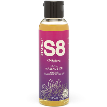 Stimul8 Massage Oil Vitalize Omani Lime & Spicy Ginger, 125 мл
