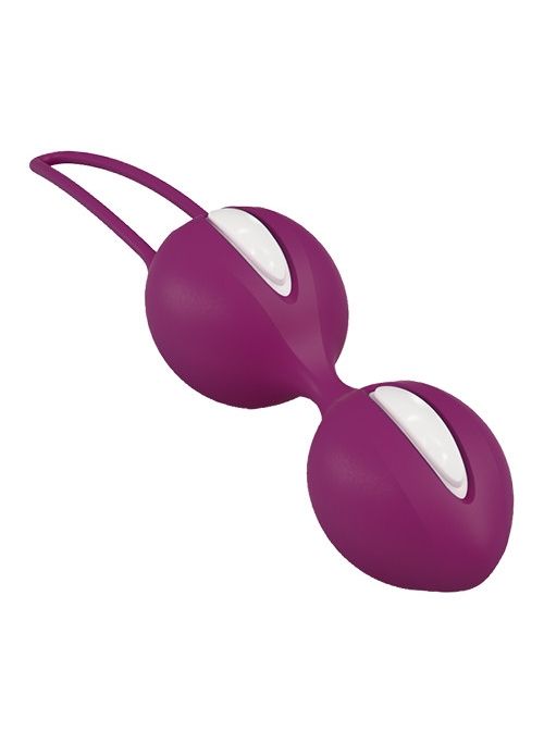 Вагинальные шарики Fun Factory Smartballs duo, фиолетово-белые
