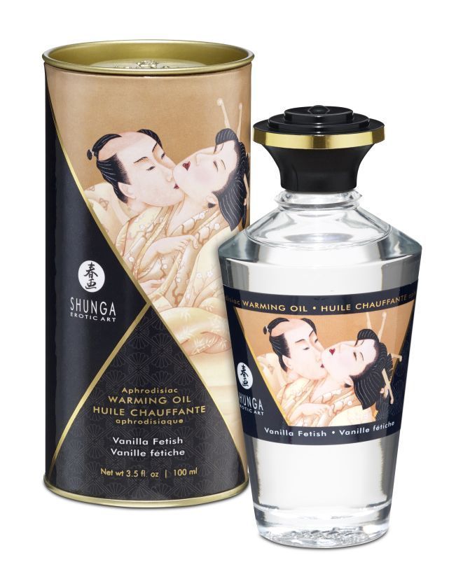 Масло массажное съедобное Shunga Ванильный фетиш, 100 мл