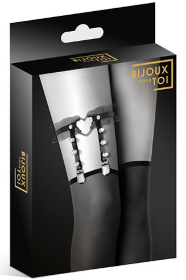 Bijoux Pour Toi Garter With Heart, черная