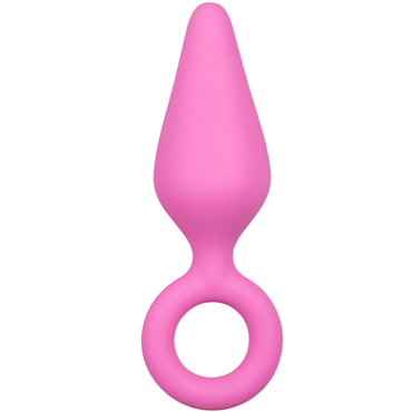 Easytoys Buttplug With Pull Ring Large, розовый