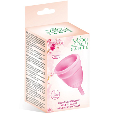 Yoba Menstrual Cup L, розовая