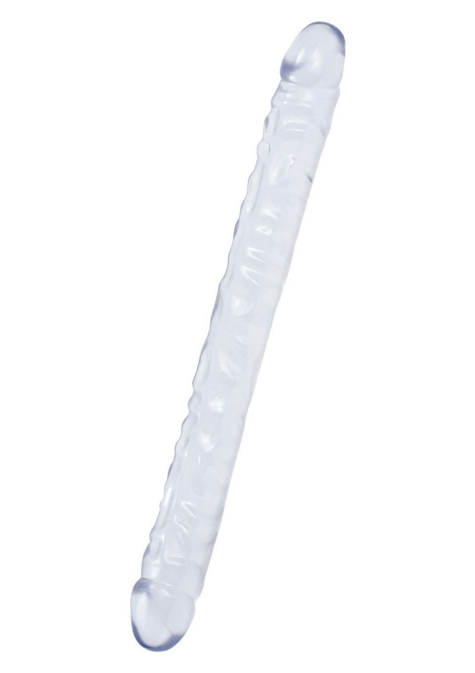 Фаллоимитатор двойной Doc Johnson Crystal Jellies 18 Double Dong, прозрачный
