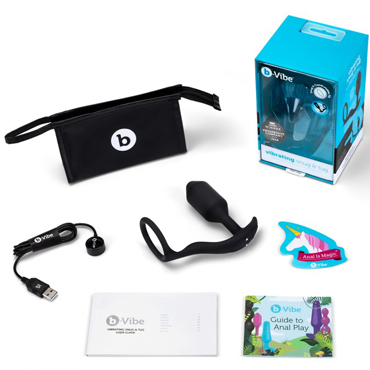 b-Vibe Vibrating Snug & Tug M, черный