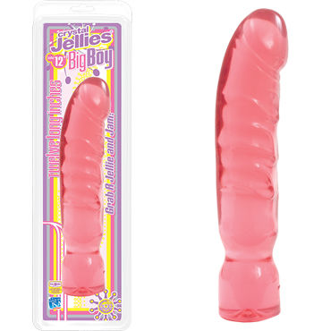 Doc Johnson Crystal Jellies Big Boy, розовый