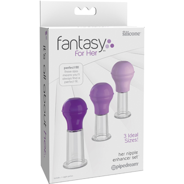Pipedream Fantasy For Her Nipple Enhancer Set, фиолетовый