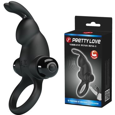 Baile Pretty Love Vibrant Penis Ring I, черное