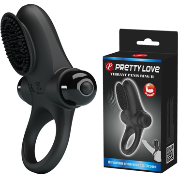 Baile Pretty Love Vibrant Penis Ring II, черное