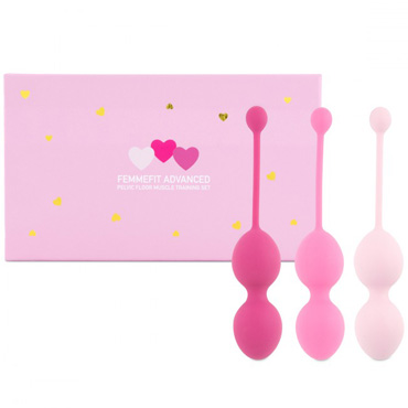 FeelzToys FemmeFit Advanced Pelvic Muscle Training Set, розовый