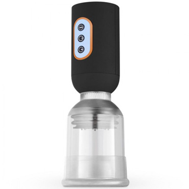 Cruizr CS 07 Luxury Vibrating Penis Pump, прозрачно-черный