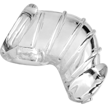 XR Brands Master Series Soft Body Chastity Cage, прозрачная