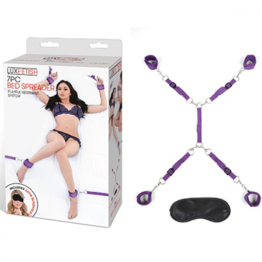 Lux Fetish Bed Spreader, фиолетовый