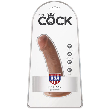 Pipedream King Cock 15 см, загорелый